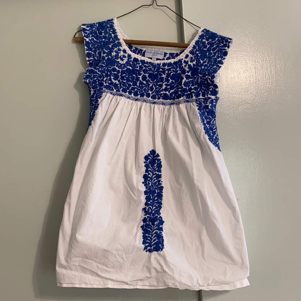 Mi Golondrina “Flores” blouse - XS